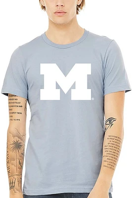 Summit Sportswear Michigan Wolverines Womens Light Blue Classic Short Sleeve T-Shirt