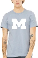 Summit Sportswear Michigan Wolverines Womens Light Blue Classic Short Sleeve T-Shirt