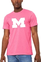 Summit Sportswear Michigan Wolverines Womens Pink Classic Short Sleeve T-Shirt