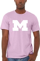 Summit Sportswear Michigan Wolverines Womens Lavender Classic Short Sleeve T-Shirt