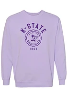 Summit Sportswear K-State Wildcats Womens Purple Seal Crew Sweatshirt