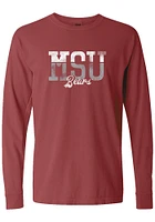 Summit Sportswear Missouri State Bears Womens Brown Two Tone LS Tee