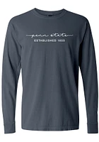 Summit Sportswear Penn State Nittany Lions Womens Blue Classic Script LS Tee