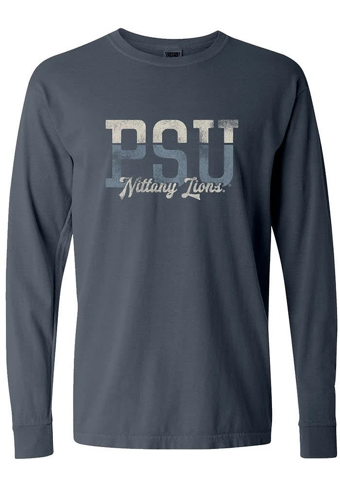 Summit Sportswear Penn State Nittany Lions Womens Blue Two Tone LS Tee