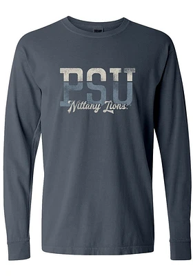 Summit Sportswear Penn State Nittany Lions Womens Blue Two Tone LS Tee