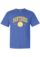 Summit Sportswear Pitt Panthers Womens Blue Arch Seal Logo Short Sleeve T-Shirt