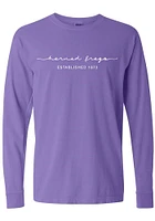 Summit Sportswear TCU Horned Frogs Womens Purple Classic Script LS Tee