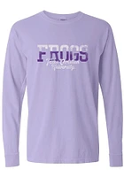 Summit Sportswear TCU Horned Frogs Womens Purple Two Tone LS Tee