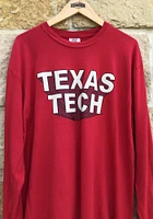 Summit Sportswear Texas Tech Red Raiders Womens 3D Block LS Tee