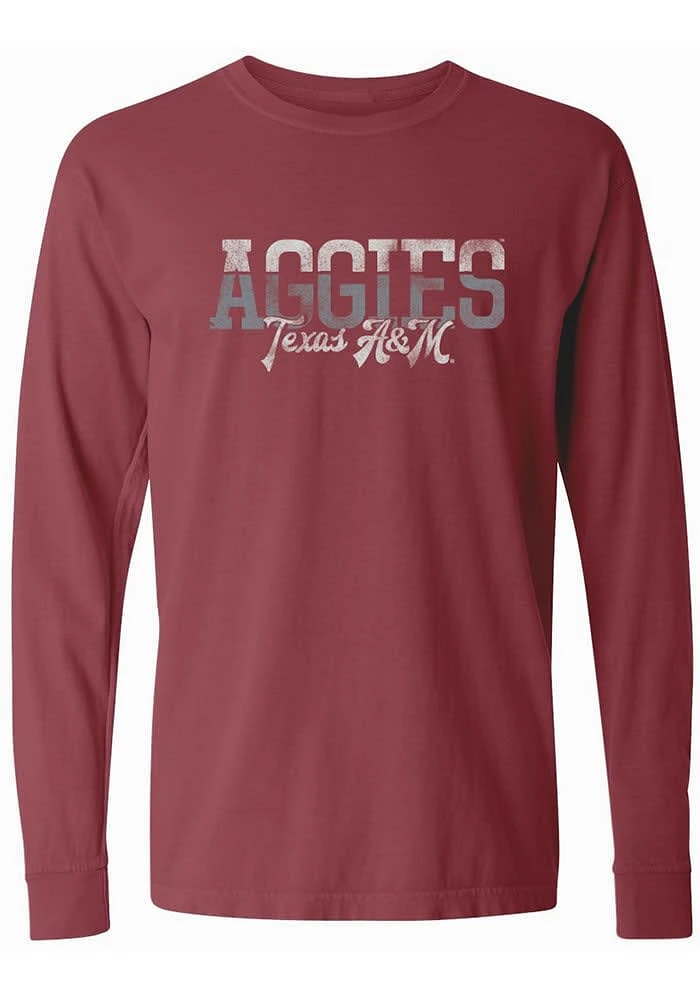 Summit Sportswear Texas A&M Aggies Womens Brown Two Tone LS Tee