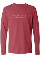 Summit Sportswear Arkansas Razorbacks Womens Crimson Classic Script LS Tee
