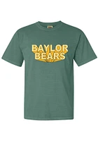 Summit Sportswear Baylor Bears Womens Green 3D Block Short Sleeve T-Shirt