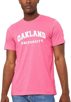 Summit Sportswear Oakland University Golden Grizzlies Womens Pink Classic Short Sleeve T-Shirt