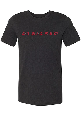 Summit Sportswear Nebraska Cornhuskers Womens Black Friends Short Sleeve T-Shirt