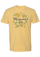 Summit Sportswear Missouri Tigers Womens Yellow Mom Design Short Sleeve T-Shirt