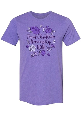 Summit Sportswear TCU Horned Frogs Womens Purple Mom Style Short Sleeve T-Shirt