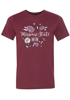 Summit Sportswear Missouri State Bears Womens Cardinal Mom Short Sleeve T-Shirt