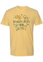 Summit Sportswear Wichita State Shockers Womens Yellow Mom Short Sleeve T-Shirt