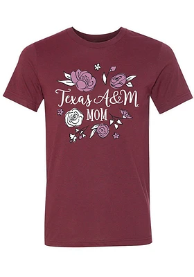Summit Sportswear Texas A&M Aggies Womens Cardinal Mom Short Sleeve T-Shirt