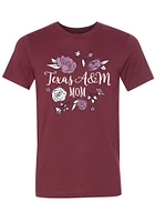 Summit Sportswear Texas A&M Aggies Womens Cardinal Mom Short Sleeve T-Shirt