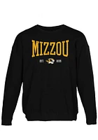Summit Sportswear Missouri Tigers Womens Black Aishu Crew Sweatshirt