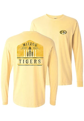 Summit Sportswear Missouri Tigers Womens Yellow Campus LS Tee