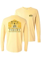 Summit Sportswear Missouri Tigers Womens Yellow Campus LS Tee