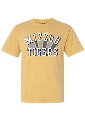 Summit Sportswear Missouri Tigers Womens Yellow Ombre Arch Short Sleeve T-Shirt