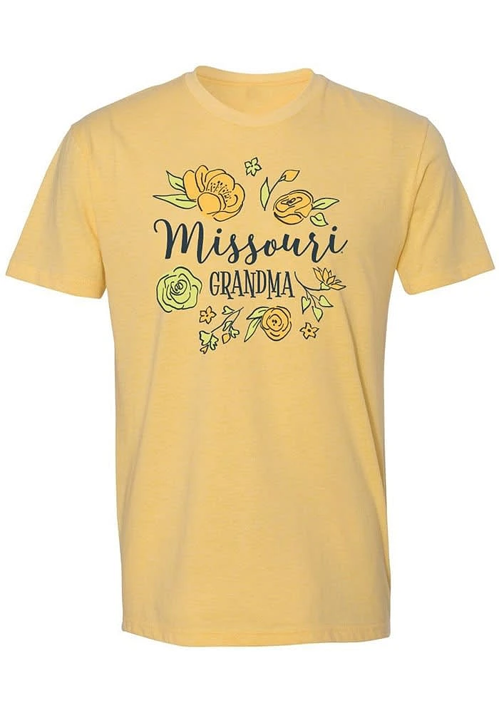 Summit Sportswear Missouri Tigers Womens Yellow Grandma Short Sleeve T-Shirt