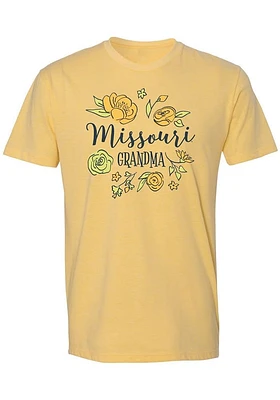 Summit Sportswear Missouri Tigers Womens Yellow Grandma Short Sleeve T-Shirt