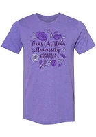 Summit Sportswear TCU Horned Frogs Womens Purple Grandma Short Sleeve T-Shirt