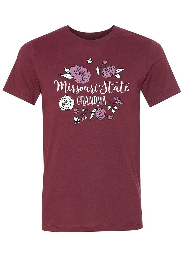 Summit Sportswear Missouri State Bears Womens Cardinal Grandma Short Sleeve T-Shirt
