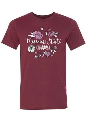 Summit Sportswear Missouri State Bears Womens Cardinal Grandma Short Sleeve T-Shirt