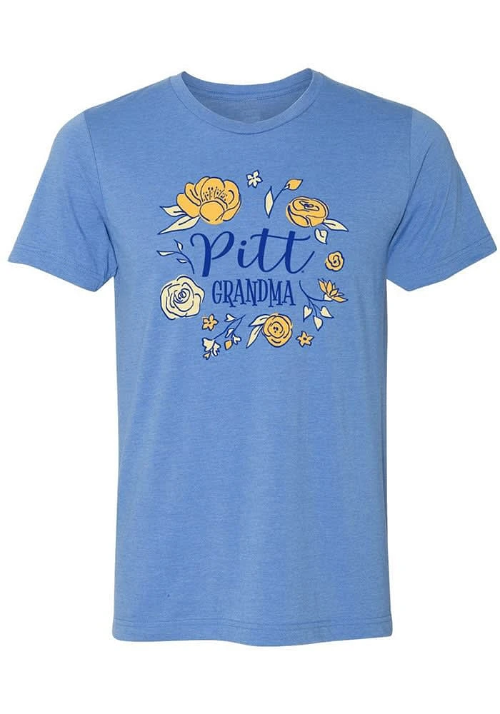 Summit Sportswear Pitt Panthers Womens Blue Grandma Graphic Short Sleeve T-Shirt