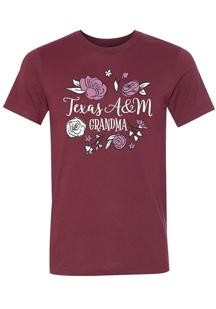 Summit Sportswear Texas A&M Aggies Womens Cardinal Grandma Short Sleeve T-Shirt