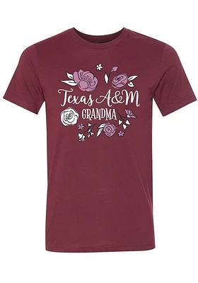 Summit Sportswear Texas A&M Aggies Womens Cardinal Grandma Short Sleeve T-Shirt