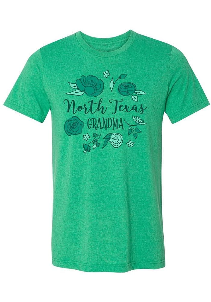 Summit Sportswear North Texas Mean Green Womens Kelly Grandma Short Sleeve T-Shirt
