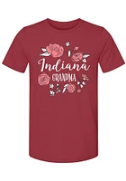 Summit Sportswear Indiana Hoosiers Womens Red Grandma Short Sleeve T-Shirt