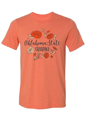 Summit Sportswear Oklahoma State Cowboys Womens Orange Grandma Short Sleeve T-Shirt