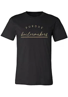 Summit Sportswear Purdue Boilermakers Womens Black Josie Short Sleeve T-Shirt