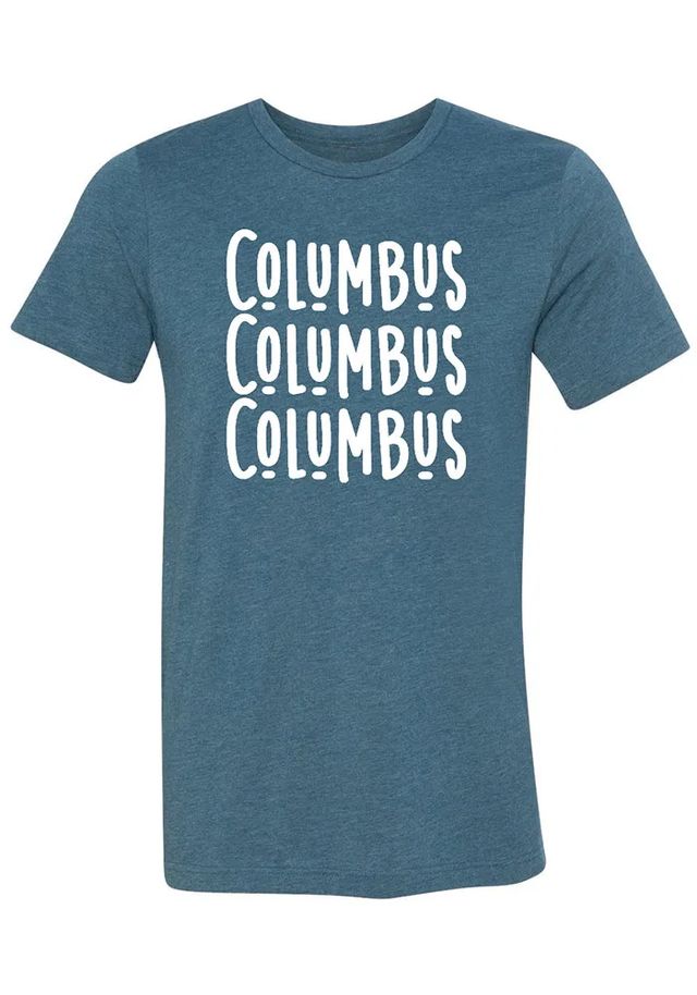 Columbus Underline Wordmark Short Sleeve Fashion T Shirt