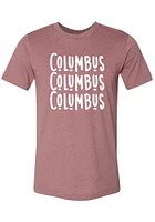 Columbus Underline Wordmark Short Sleeve Fashion T Shirt