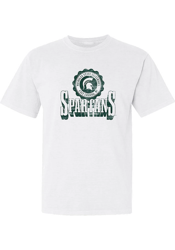 Summit Sportswear Michigan State Spartans Womens White Team Short Sleeve T-Shirt