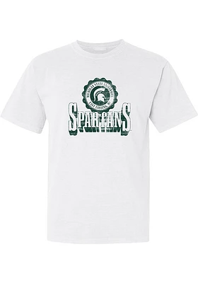 Summit Sportswear Michigan State Spartans Womens White Team Short Sleeve T-Shirt