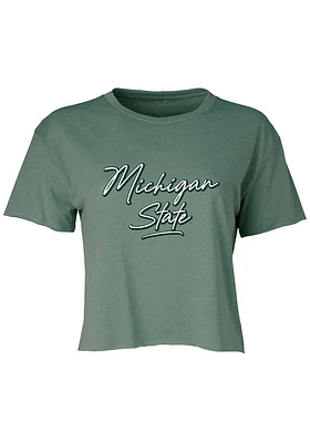 Summit Sportswear Michigan State Spartans Womens Jade Short Sleeve T-Shirt