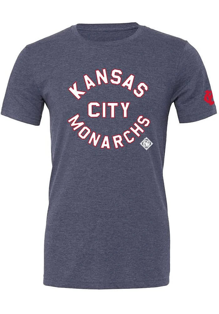 Summit Sportswear Kansas City Monarchs Womens Navy Blue Joy Short Sleeve T-Shirt