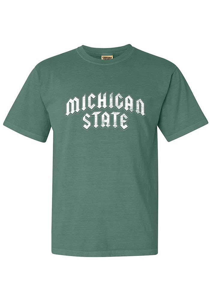 Summit Sportswear Michigan State Spartans Womens Green Rock Short Sleeve T-Shirt