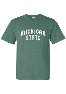 Summit Sportswear Michigan State Spartans Womens Green Rock Short Sleeve T-Shirt