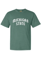 Summit Sportswear Michigan State Spartans Womens Green Rock Short Sleeve T-Shirt