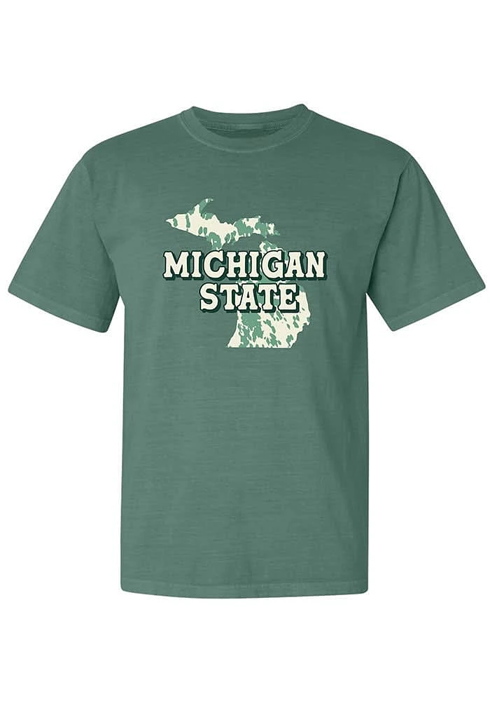 Summit Sportswear Michigan State Spartans Womens Green Short Sleeve T-Shirt